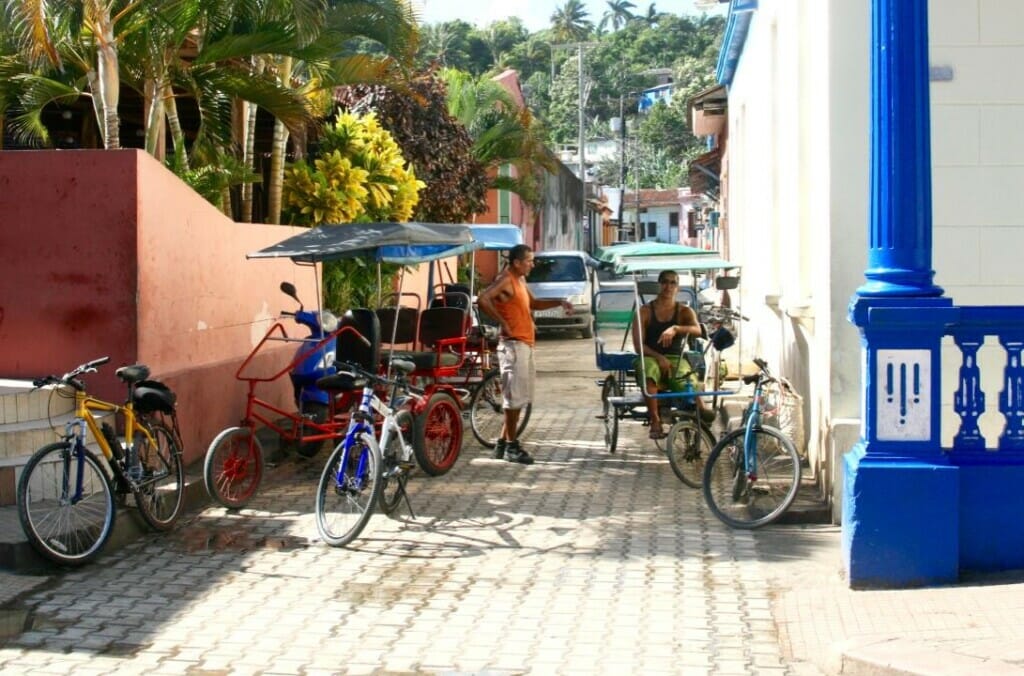 Baracoa, Cuba - Rickshaw bike cars