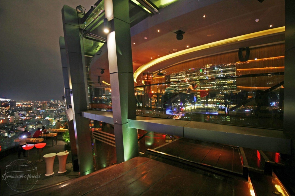 chill sky bar saigon roof top view