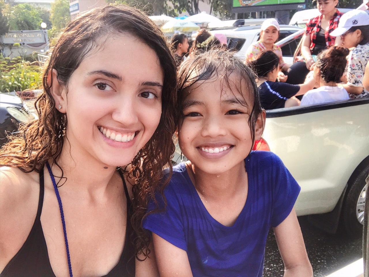 Thai Children Songkran Fun