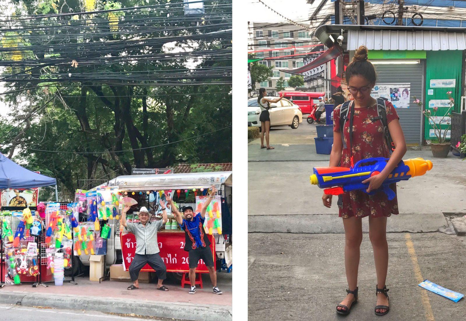 shopping for songkran items