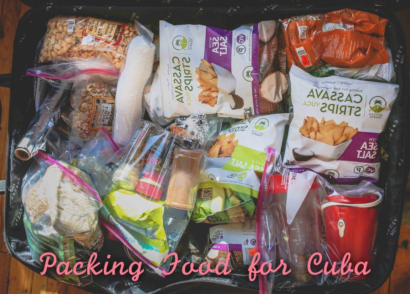 Food in a luggage