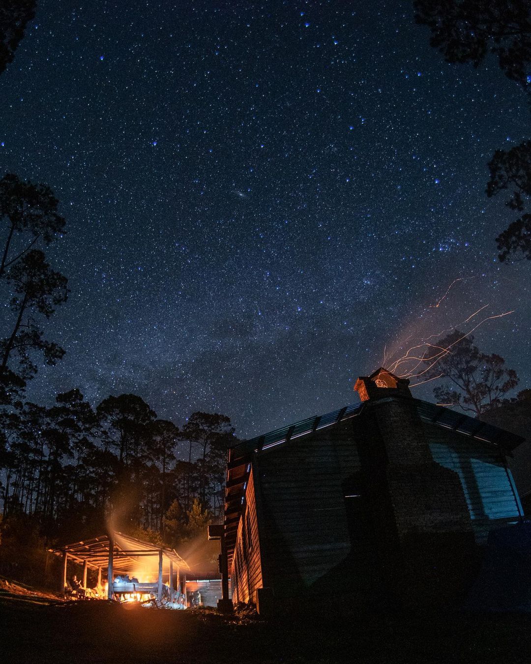 Camping under the stars on Pico Duarte.