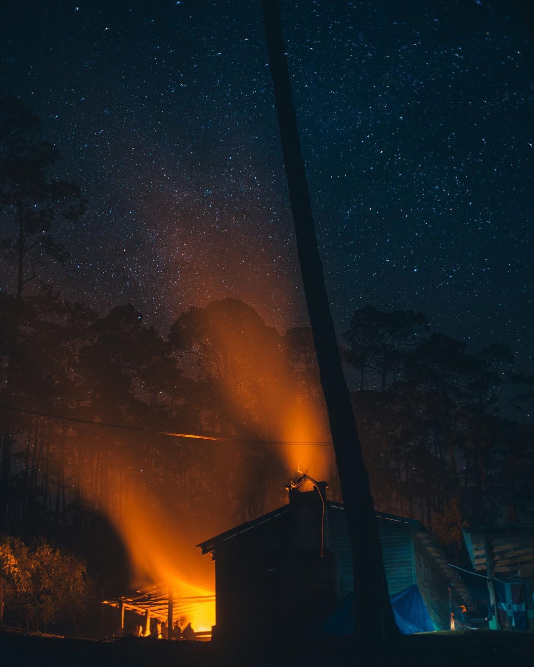 Starry sky from Pico Duarte.