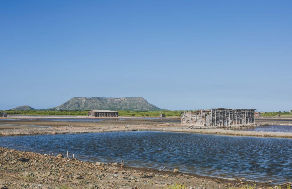 Salt Pans in Monte Cristi, Dominican Republic.