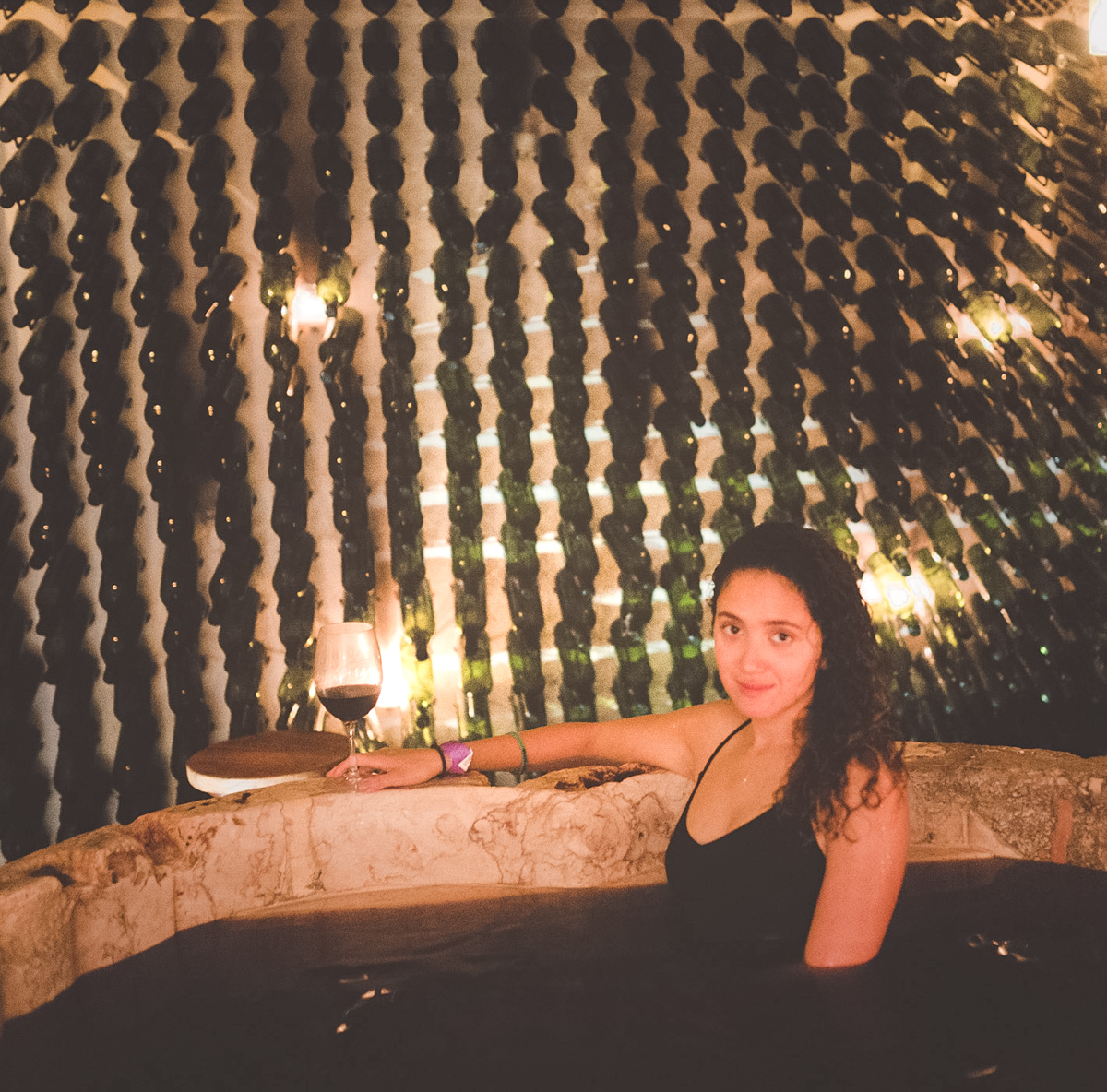 in a bath of wine in seville