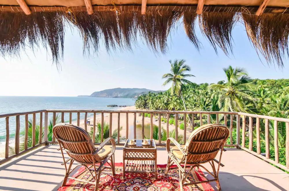 a beautiful airbnb cabin in cola beach goa