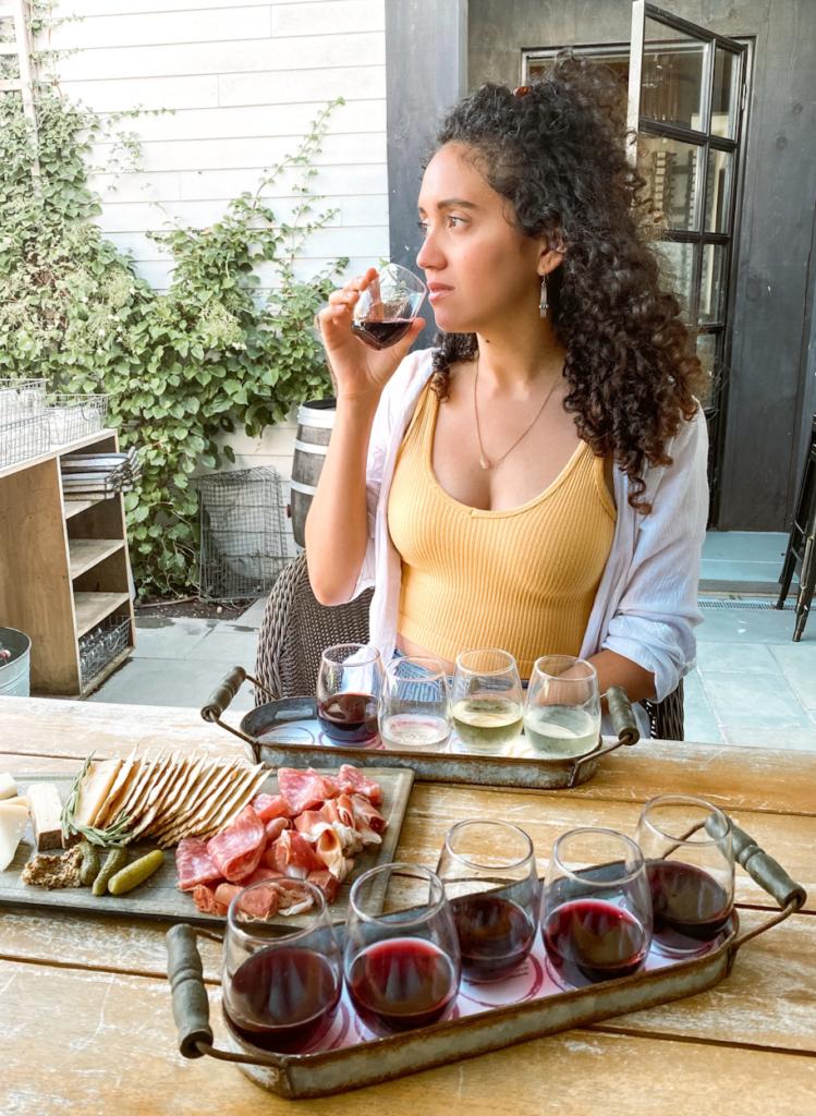 drinking wine in long island