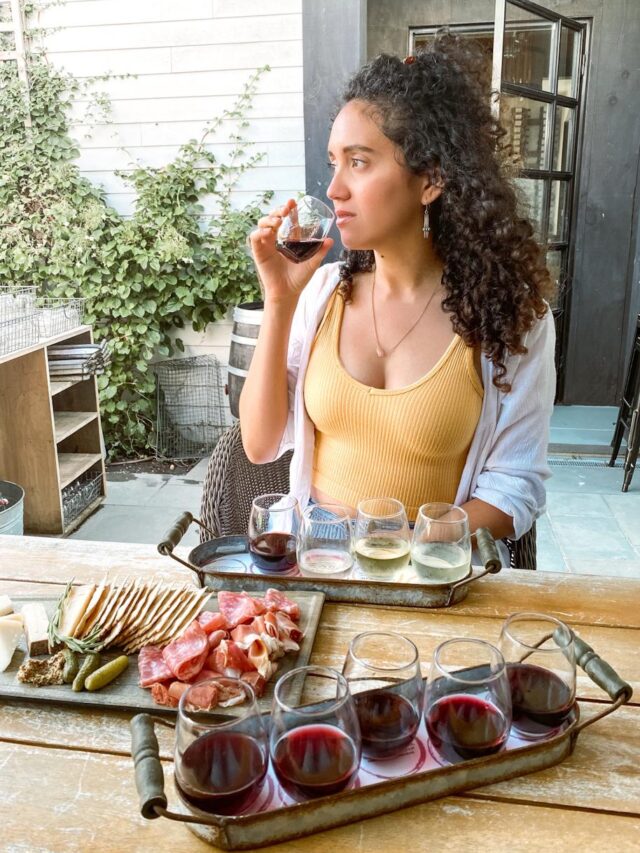 drinking wine in long island