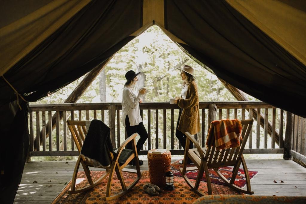 glamping in the woods of the finger lakes ny
