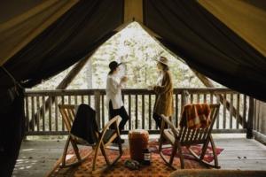 glamping in the woods of the finger lakes ny