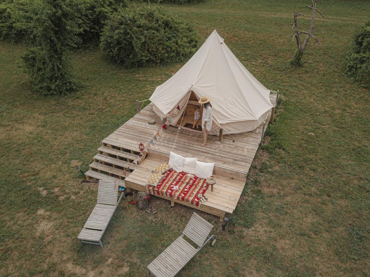 glamorous camping