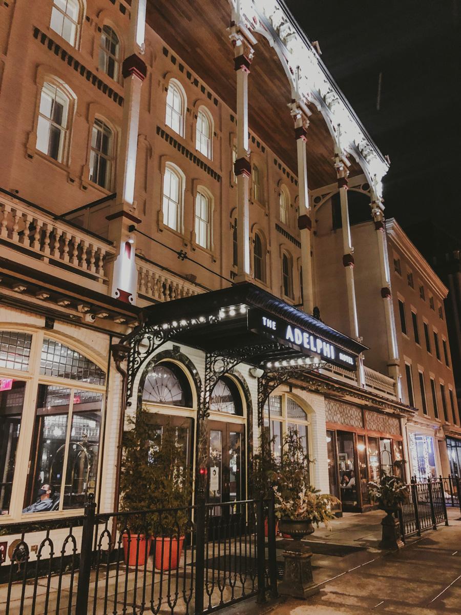 strolling through the town of saratoga springs