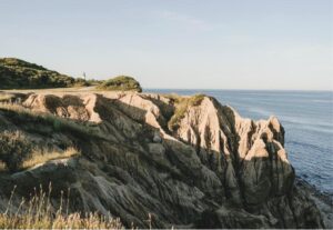 the bluffs ridges off the beach at montauk hiking long island view