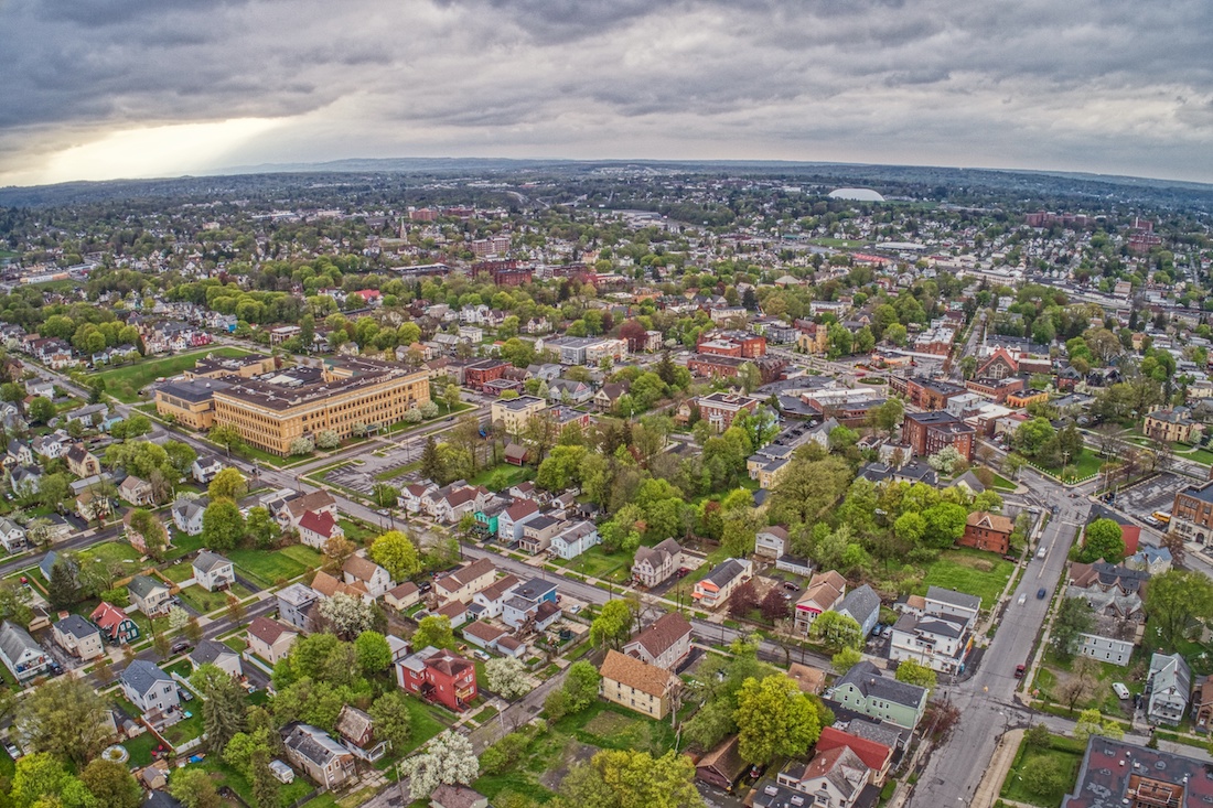 utica aerial view