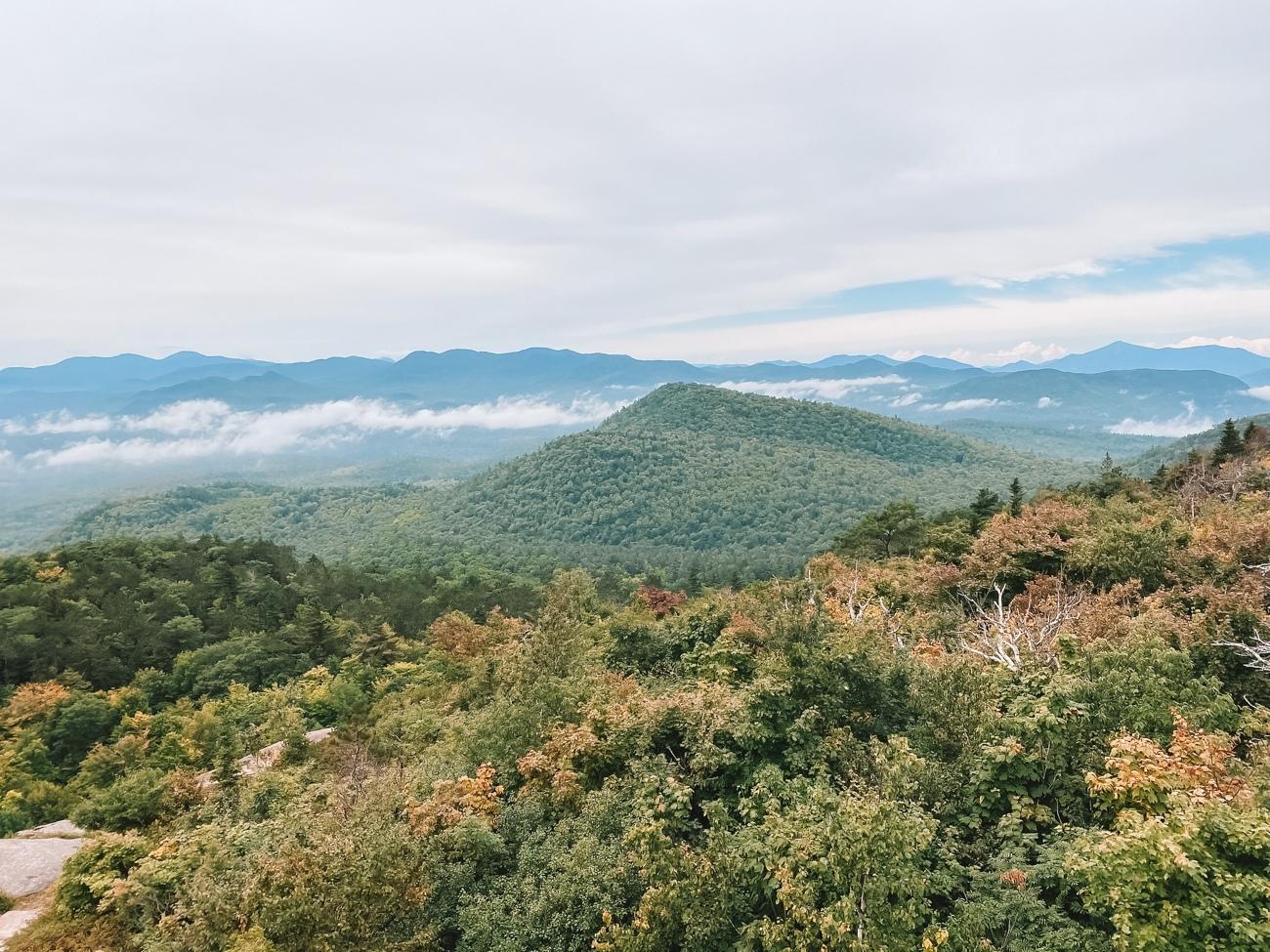 views of the hike with mountains