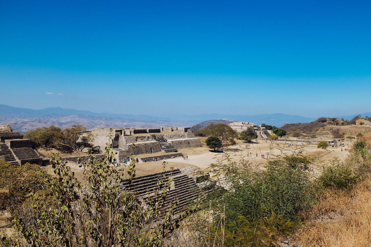 Monte Alban archeological site.