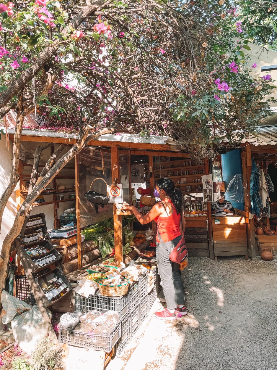 Produce shop in Oaxaca, Mexico.