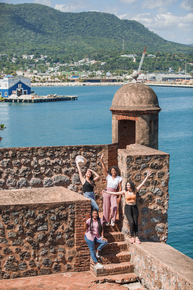 Four women at Fortaleza San Felipe.