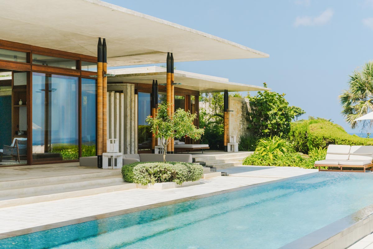 Pool side area of hotel Amanera, one of the best resorts in the Dominican Republic.