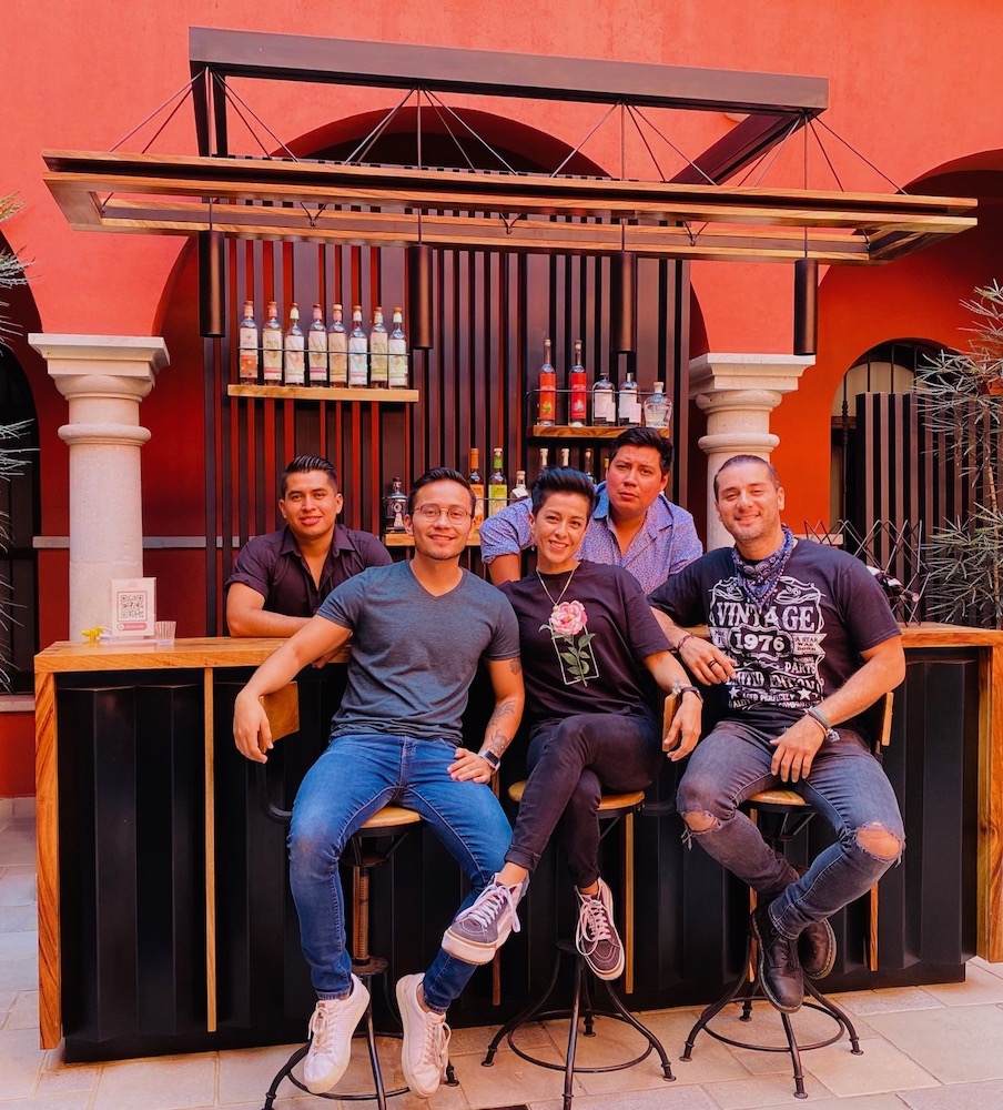 A group of men on an agave and mezcal tasting experience.