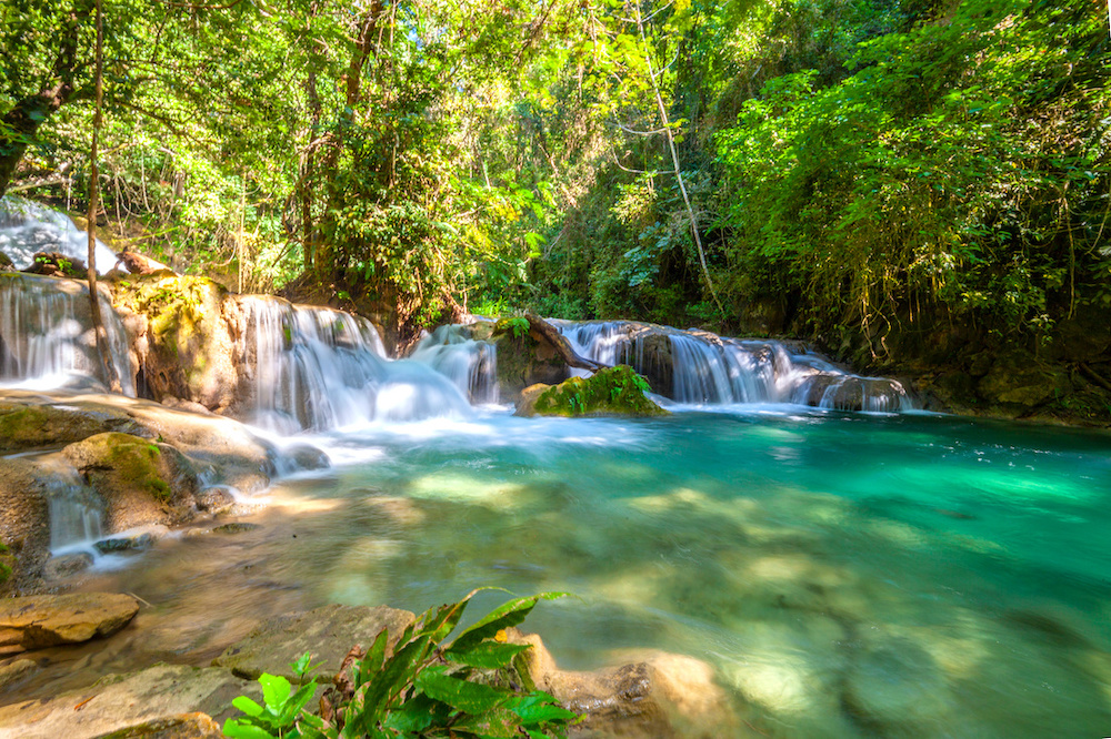 Waterfalls in Huatulco.