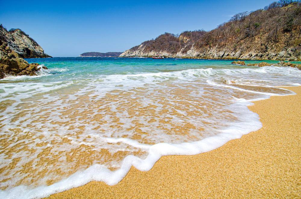 A beach in Huatulco.