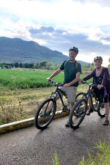 People on a bike tour in Oaxaca.