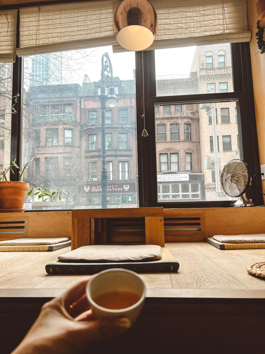 Floating Mountain tea house in NYC