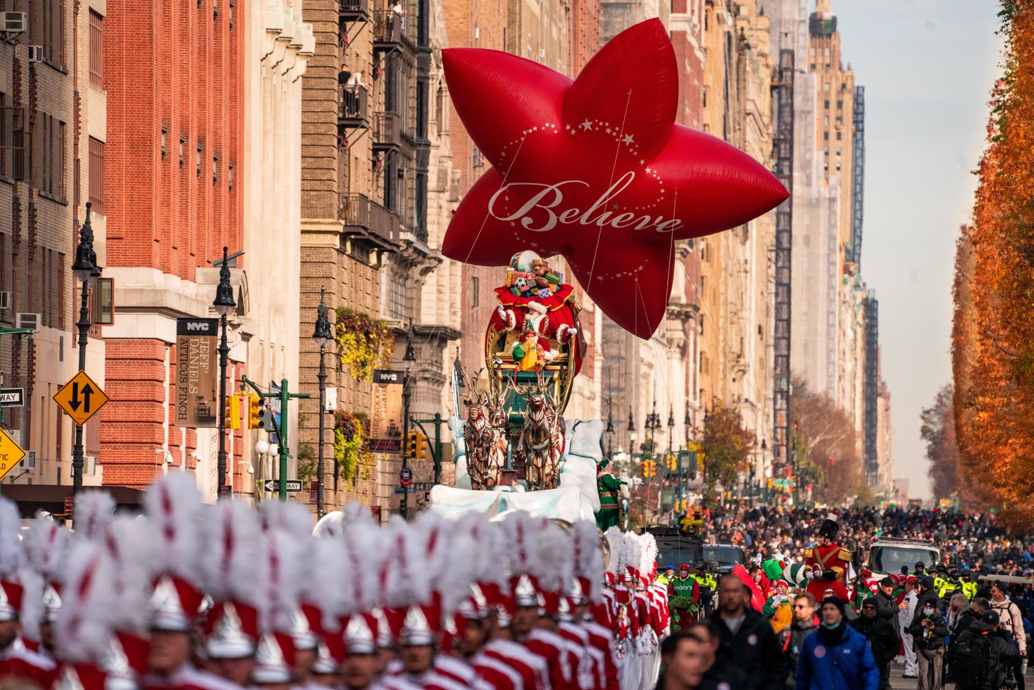 Macy's Thanksgiving Day Parade in fall New York City in November