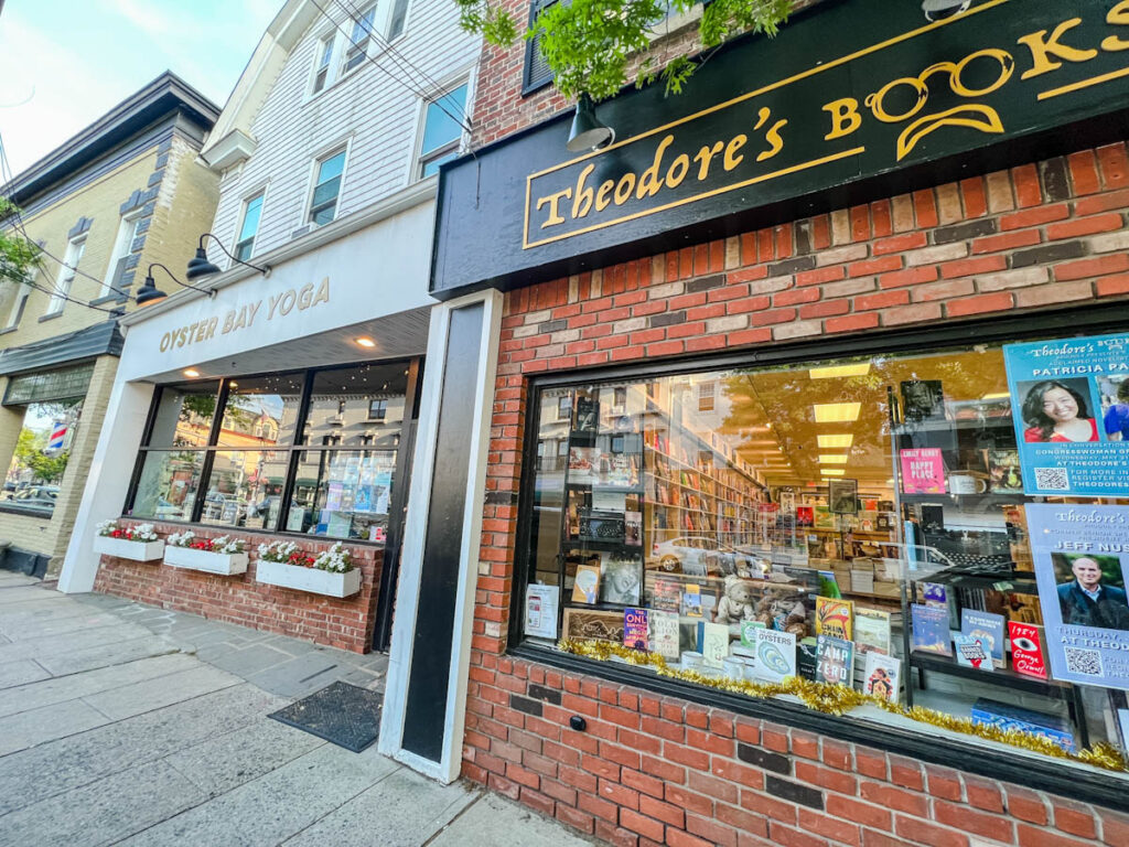 A street of shops in Oyster Bay, Long Island