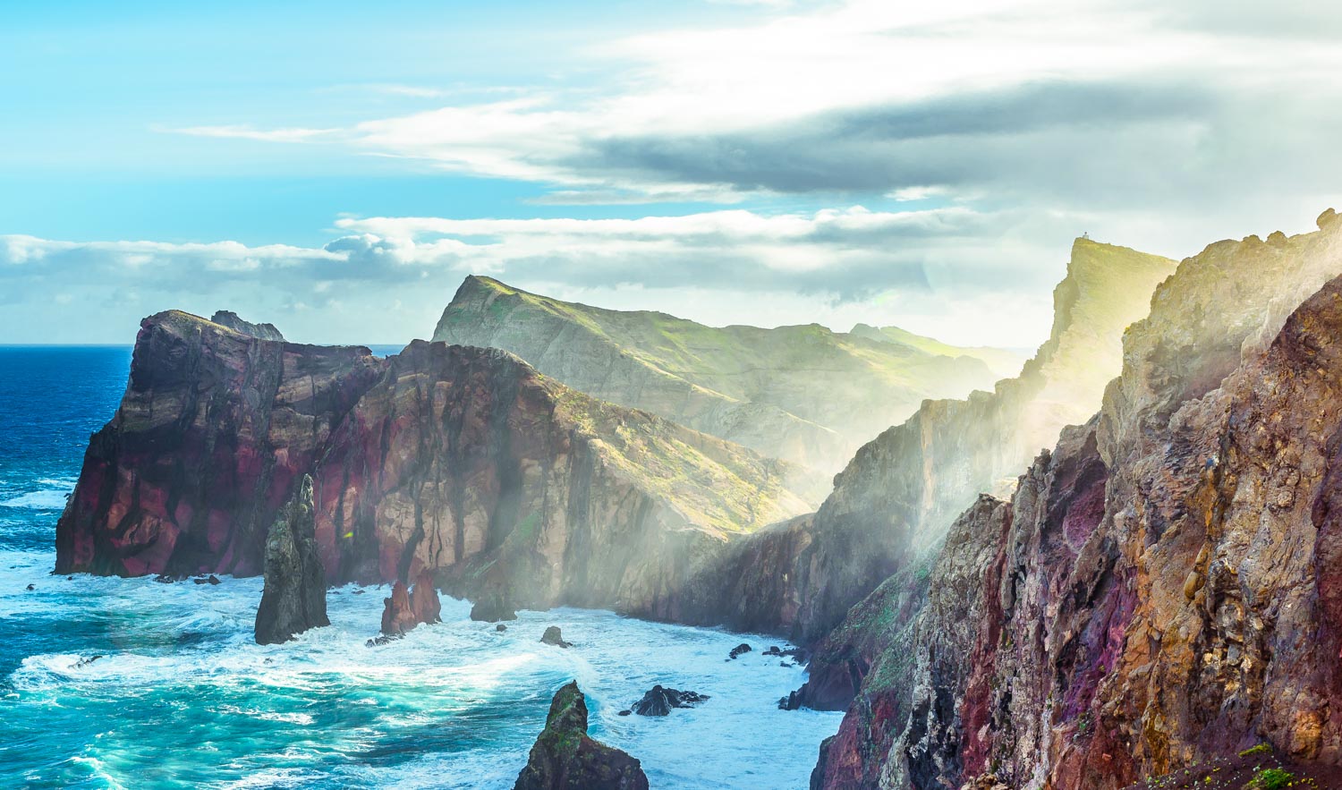 The cliffs and waters of Ponta de São Lourenco, Madeira