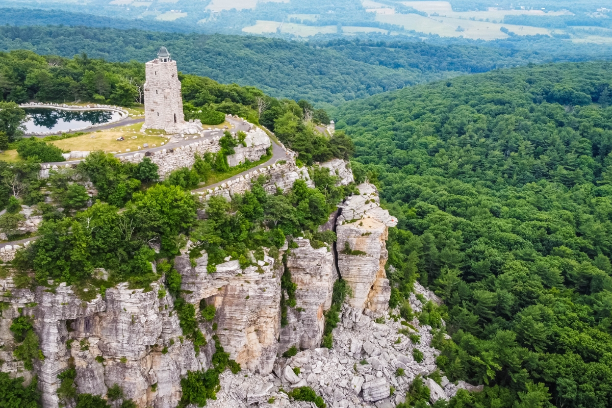 Mohonk Preserve view from Shawangunk Mountains