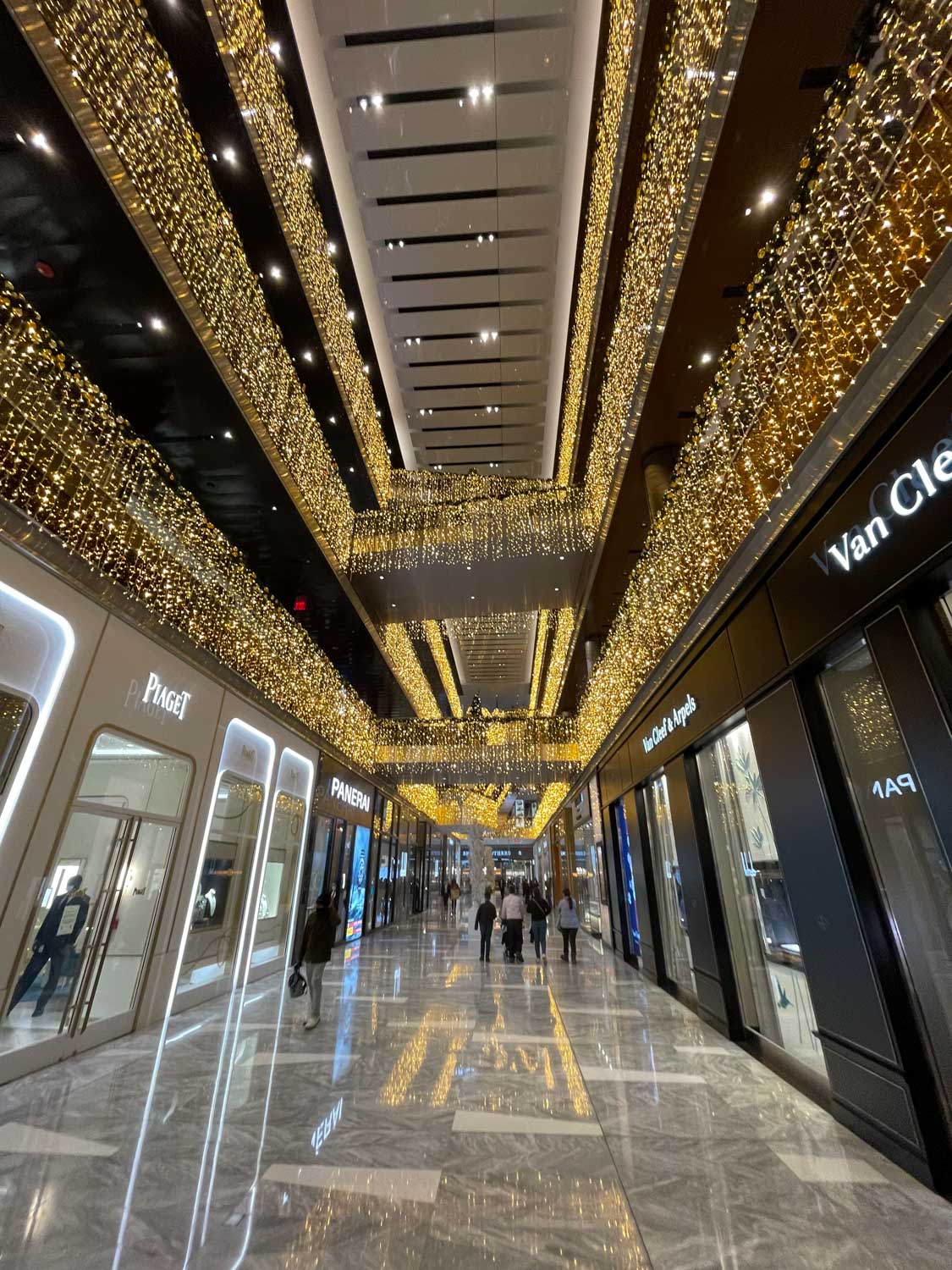 Inside the Hudson Yards shopping center in New York