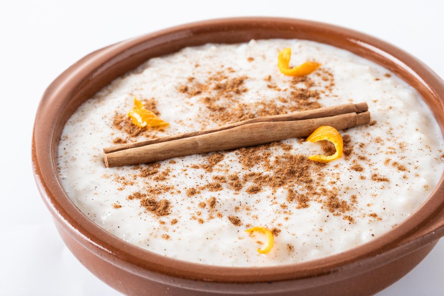 A bowl of arroz con leche
