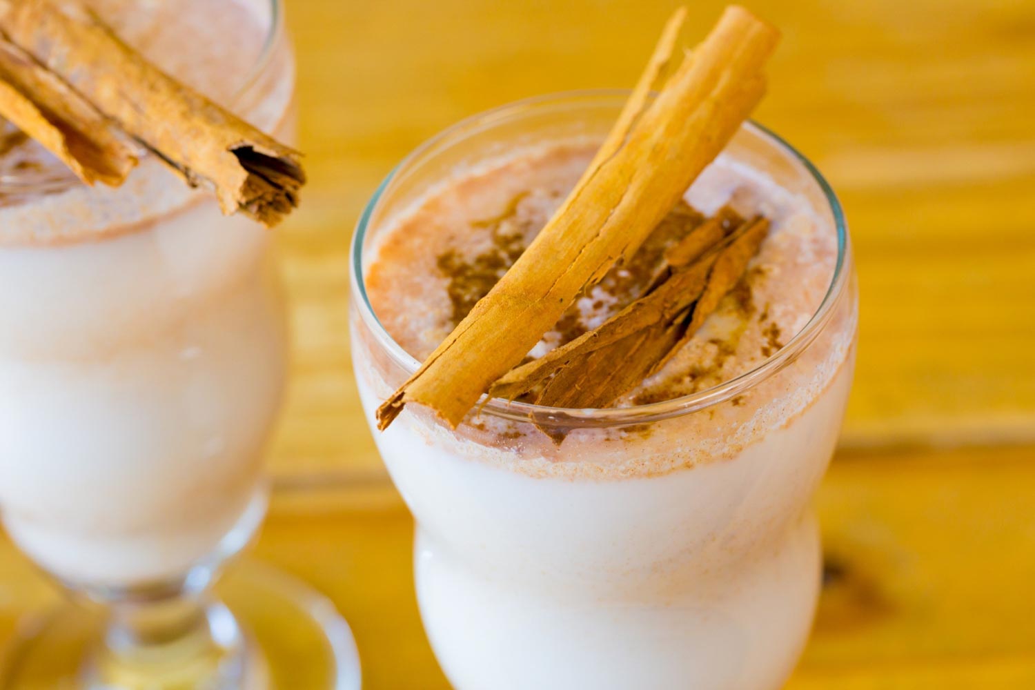 Horchata Guatemalan drink in glasses