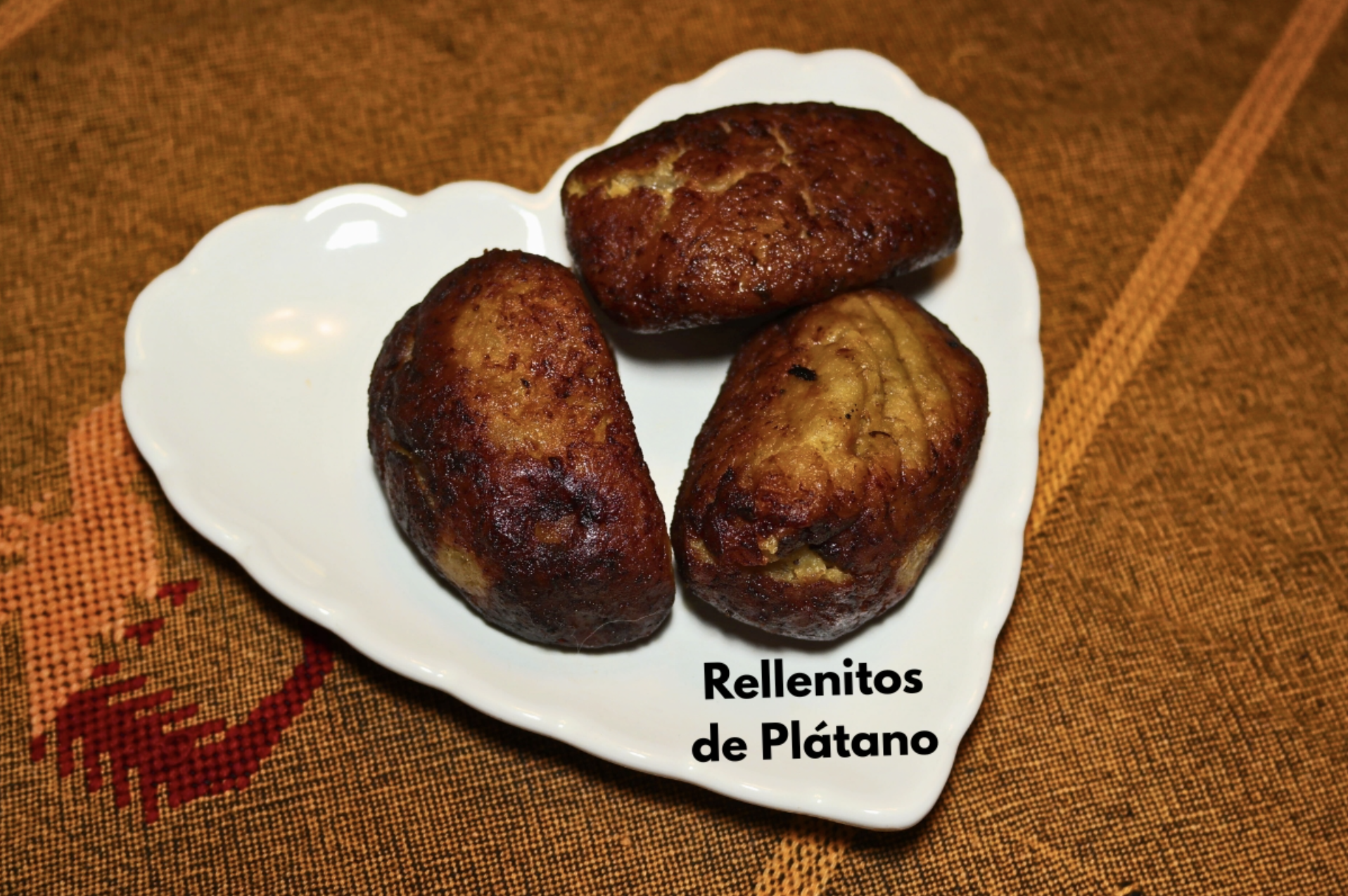 Fried mashed sweet plantains.