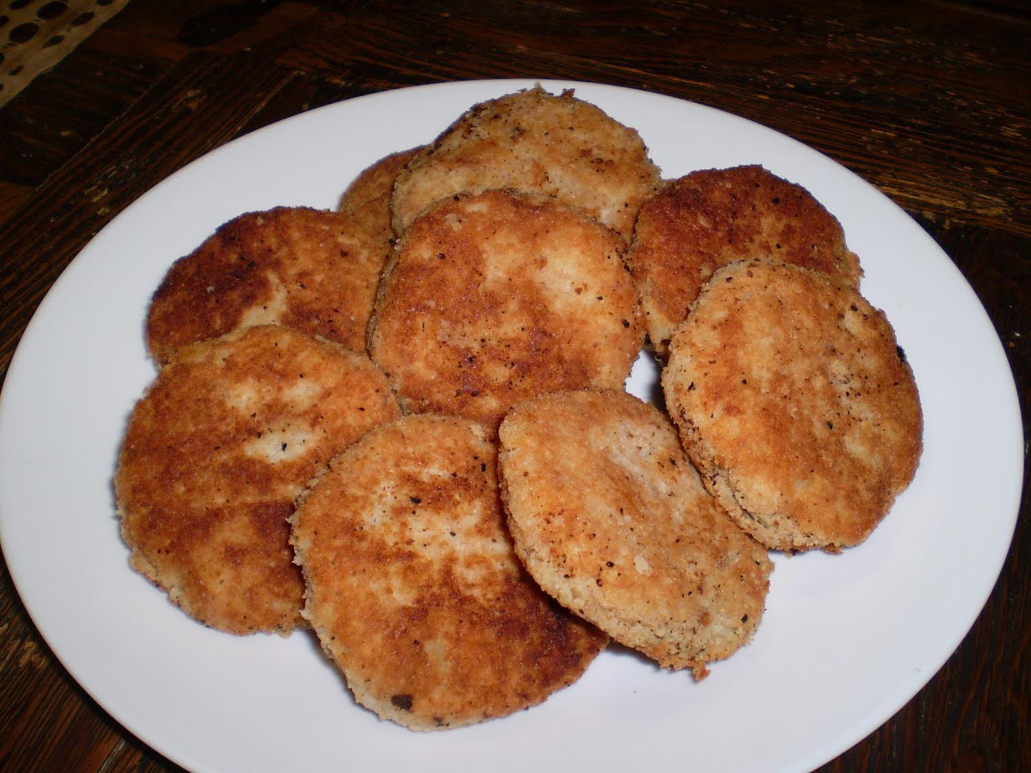 A plate of tortitas de papa guatemalan foods