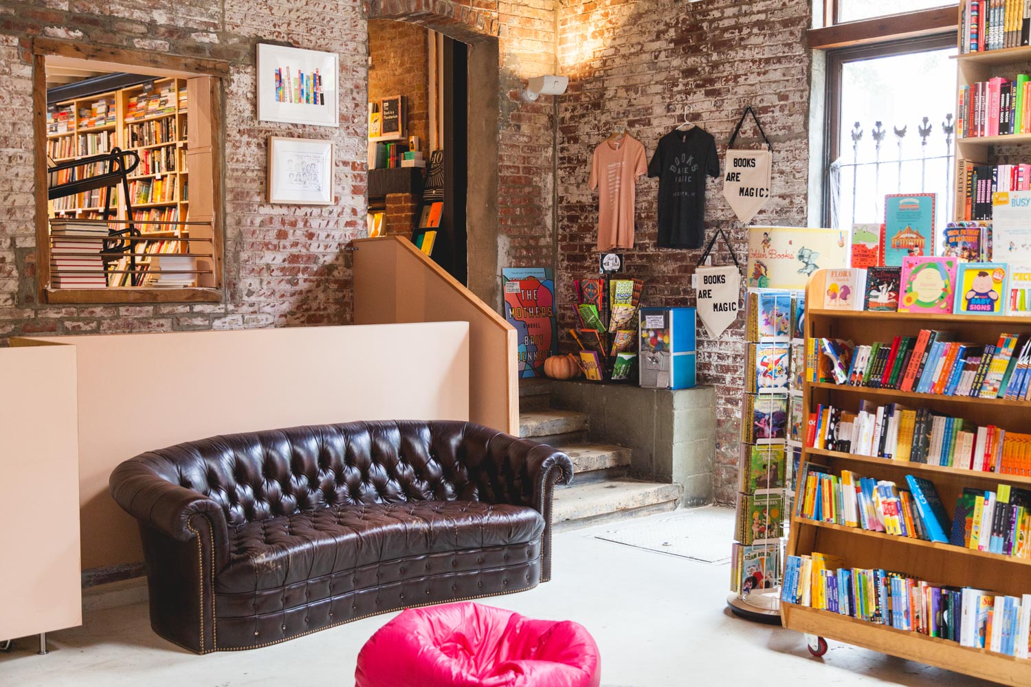 Books and merch at a NYC independent bookstore.