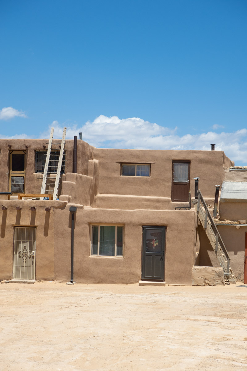 A traditional stone house in Acoma Pueblo, New Mexico.