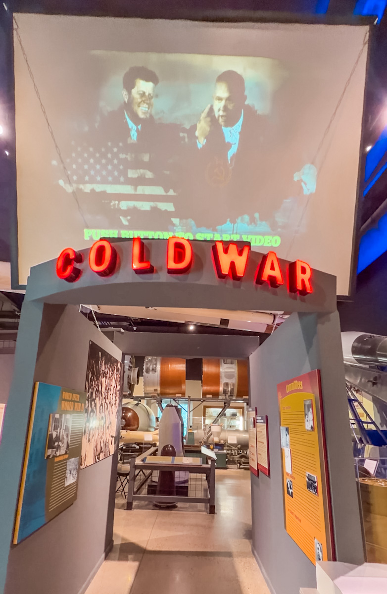An exhibit inside the National Museum of Nuclear Science & History.